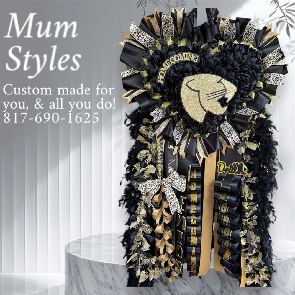 Homecoming Mum Garter or Corsage custom made any color theme Graduation Leis